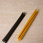 100% Natural Beeswax Taper Candles Set of 10 - 12 Inch Dripless White Cliff Studio Candles and Candle Accessories