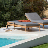 Jack Outdoor Adjustable Lounger Cushion, Mocha