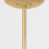 Hillside Rattan and Brass Pendant, Small