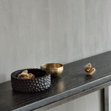 Mahogany Chopped Display Bowl Set in Black White Cliff Studio Bowls and Trays
