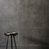 Tripod Small Round Side Table, Black Oak