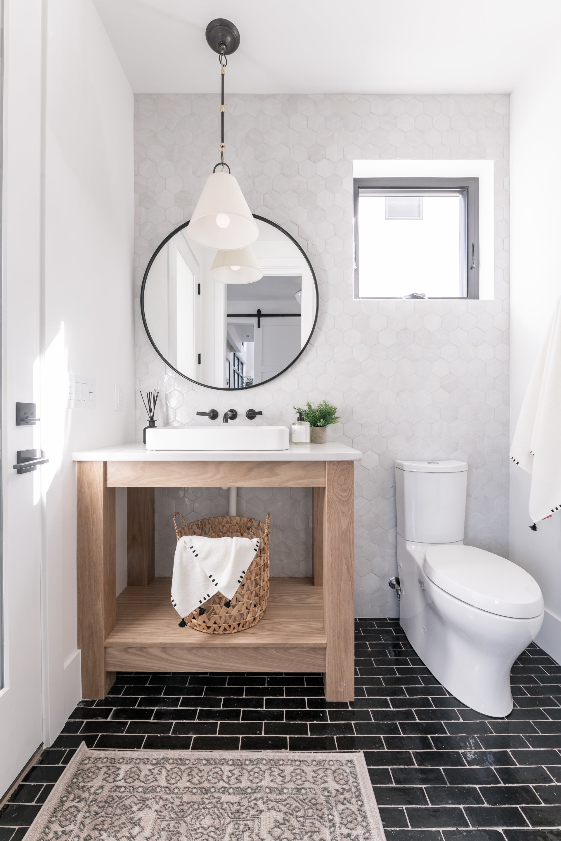 Columbia Pendant Light in Distressed Bronze, Small White Cliff Studio Pendant