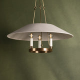 Des Peres Chandelier in Patina Brass