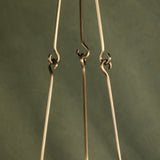 Des Peres Chandelier in Patina Brass