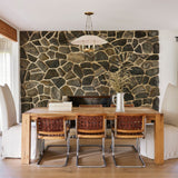 Des Peres Chandelier in Patina Brass