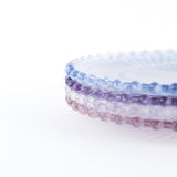 Danielle Ribbed Glass Plate White Cliff Studio Trays