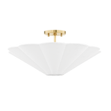 Jane Scalloped Semi Flush Light