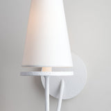 Marcus Single Wall Sconce in White