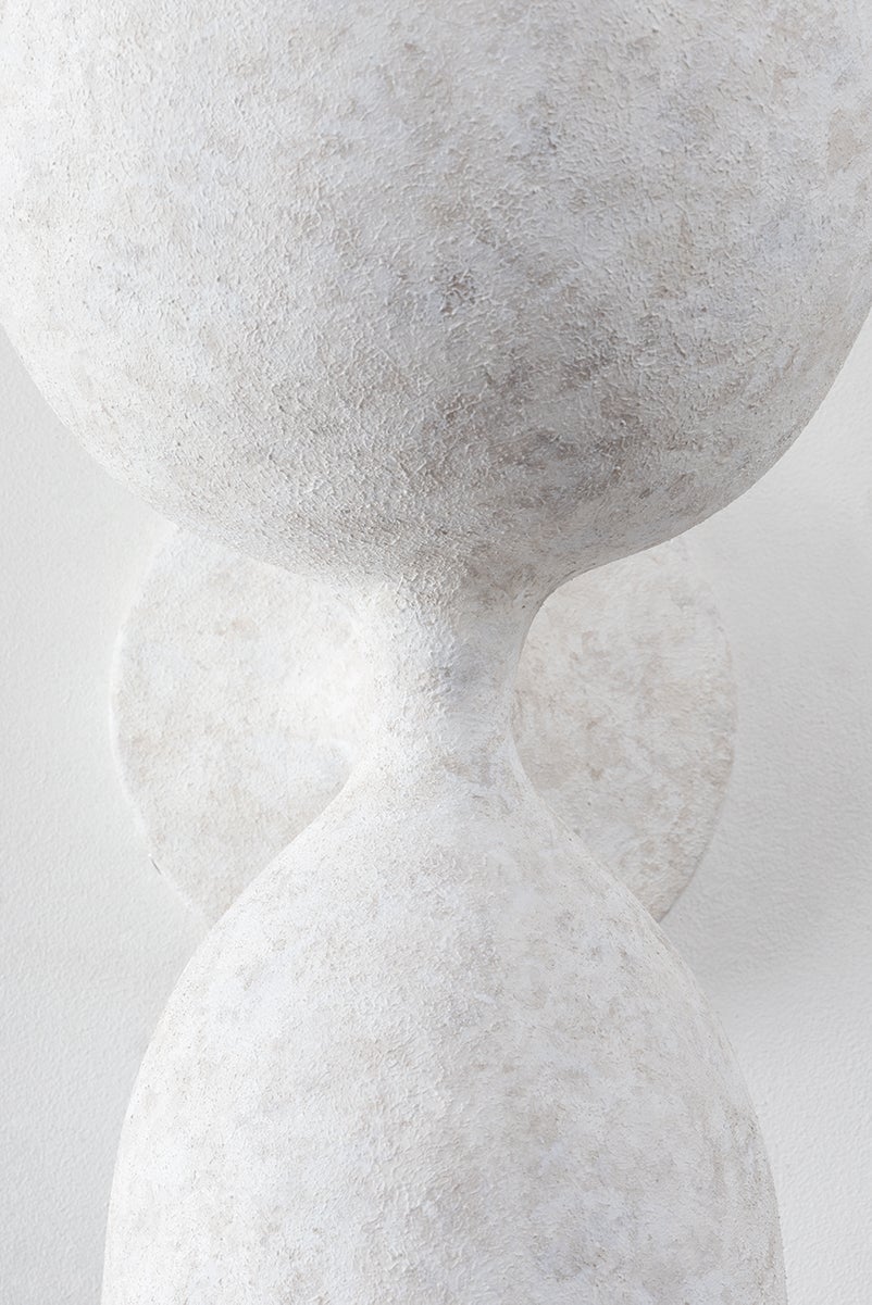 Ellie Weathered White Wall Sconce