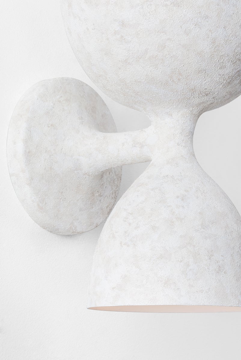 Ellie Weathered White Wall Sconce