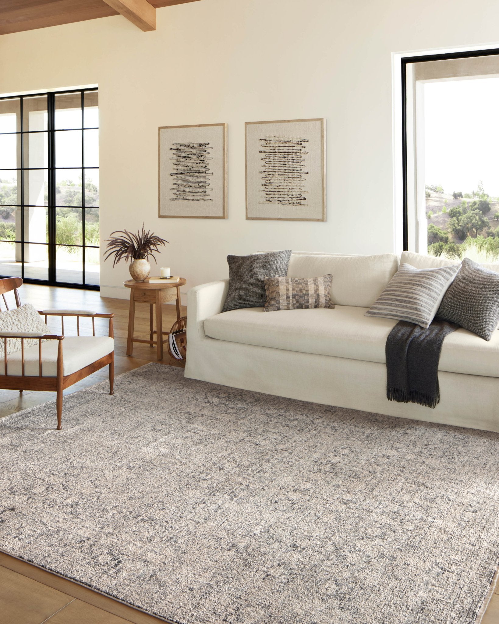 Amber Lewis x Loloi Alie Stone / Mist Rug