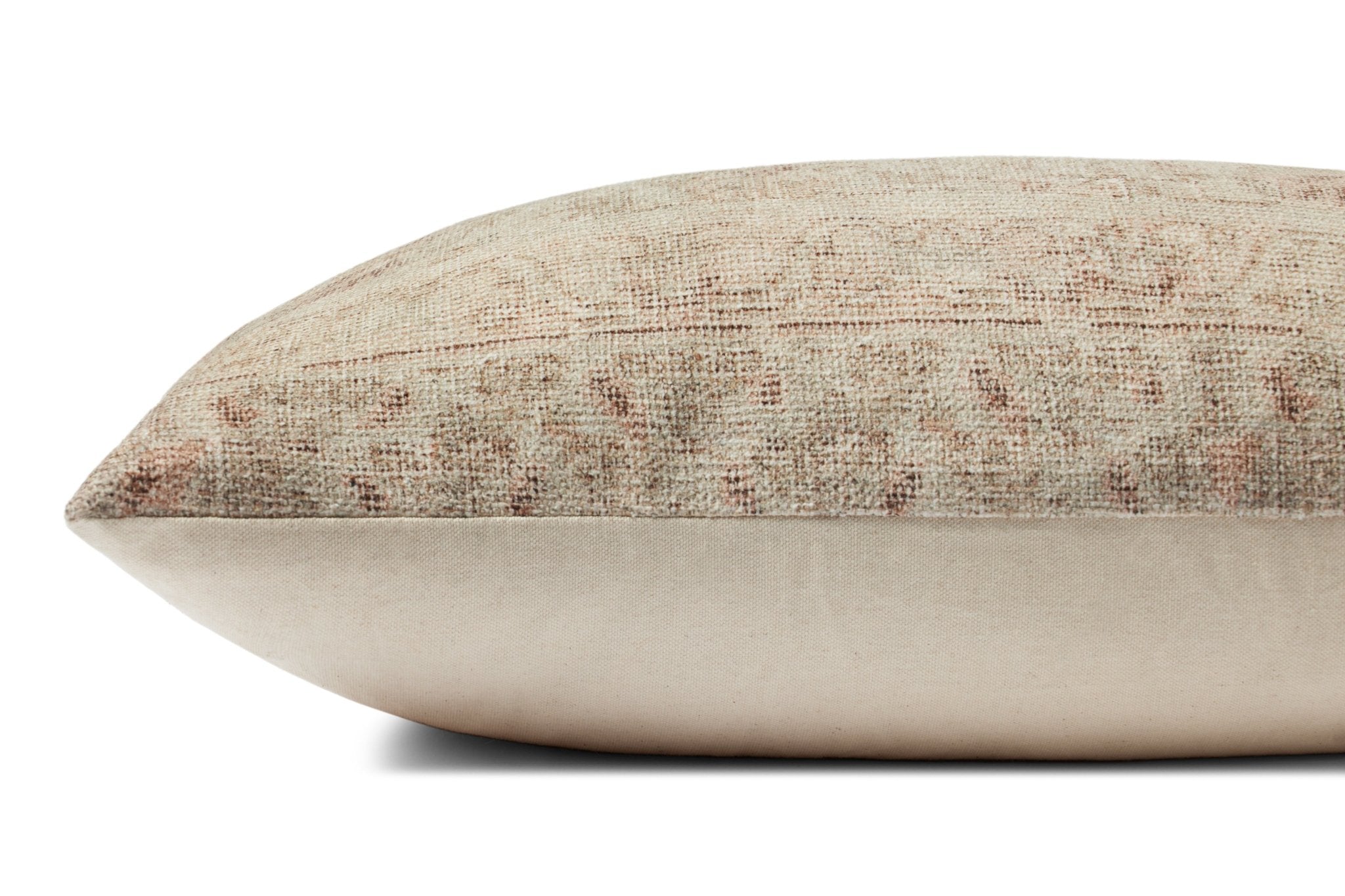 Amber Lewis x Loloi Celestia PAL0041 Natural / Wine 13'' x 35'' Cover Only Pillow