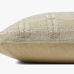 Amber Lewis x Loloi Cypress Pal0005 Ivory / Beige 22'' x 22'' Cover Only Pillow White Cliff Studio Patterned Pillows