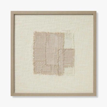 Amber Lewis x Loloi Harbor Beige / Grey Wall Art White Cliff Studio Textile Art