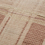 Amber Lewis x Loloi MARIN PAL0002 Natural / Rust 22'' x 22'' Cover Only Pillow White Cliff Studio Patterned Pillows