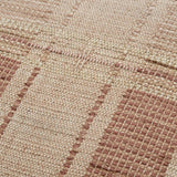 Amber Lewis x Loloi MARIN PAL0002 Natural / Rust 22'' x 22'' Cover Only Pillow White Cliff Studio Patterned Pillows