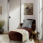 Amber Lewis x Loloi PAL0007 Denim 22" x 22" Cover Only Pillow White Cliff Studio Patterned Pillows