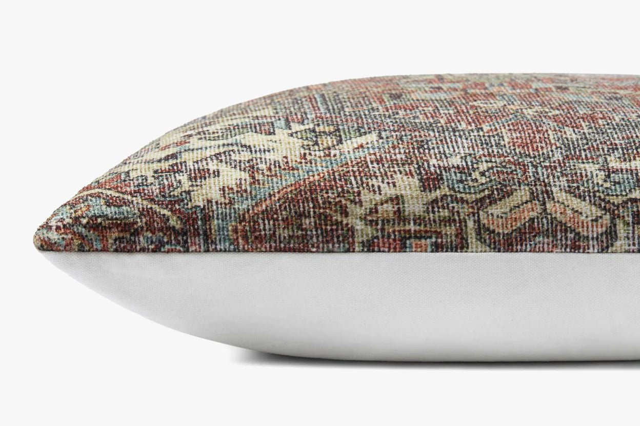 Amber Lewis x Loloi Redwood PAL0016 Rust/Multi 18'' x 18'' Cover Only Pillow