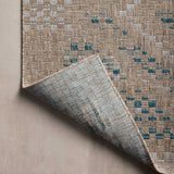Amber Lewis x Loloi Topanga Natural / Aqua Rug