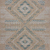 Amber Lewis x Loloi Topanga Natural / Aqua Rug