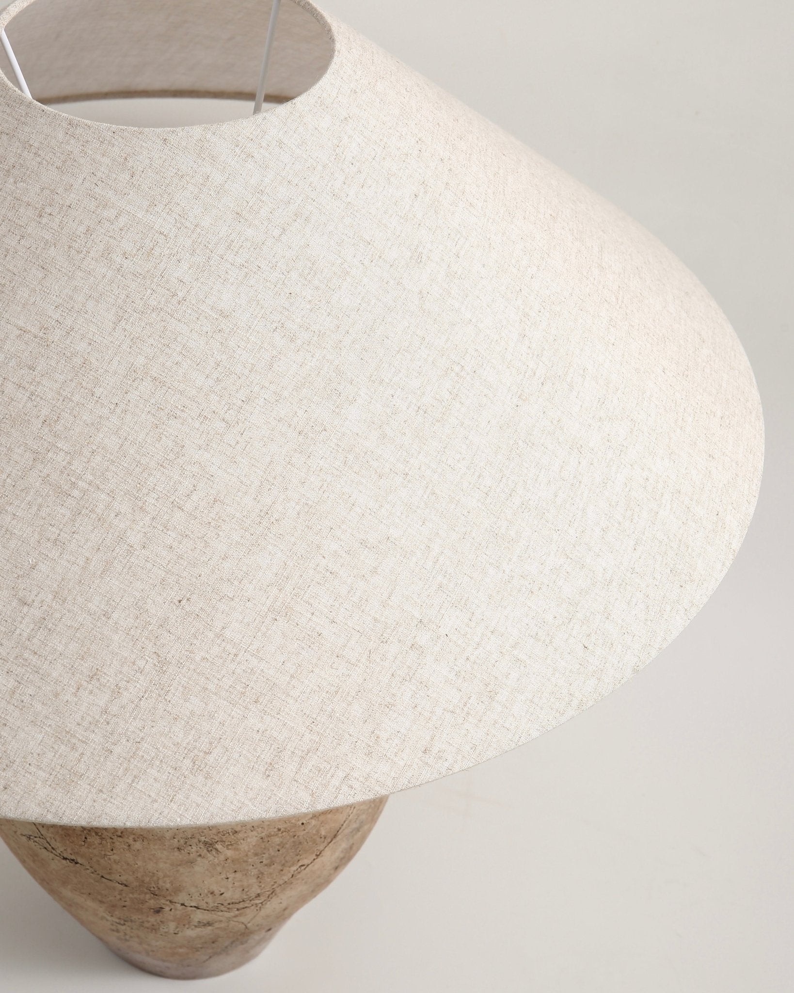 Avianna Table Lamp - Textured Tan Ceramic Base 27.5" Modern