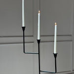 Bardot Hammered Iron Floor Candelabra - 56" Tall Tiered Candleholder White Cliff Studio Candles and Candle Accessories