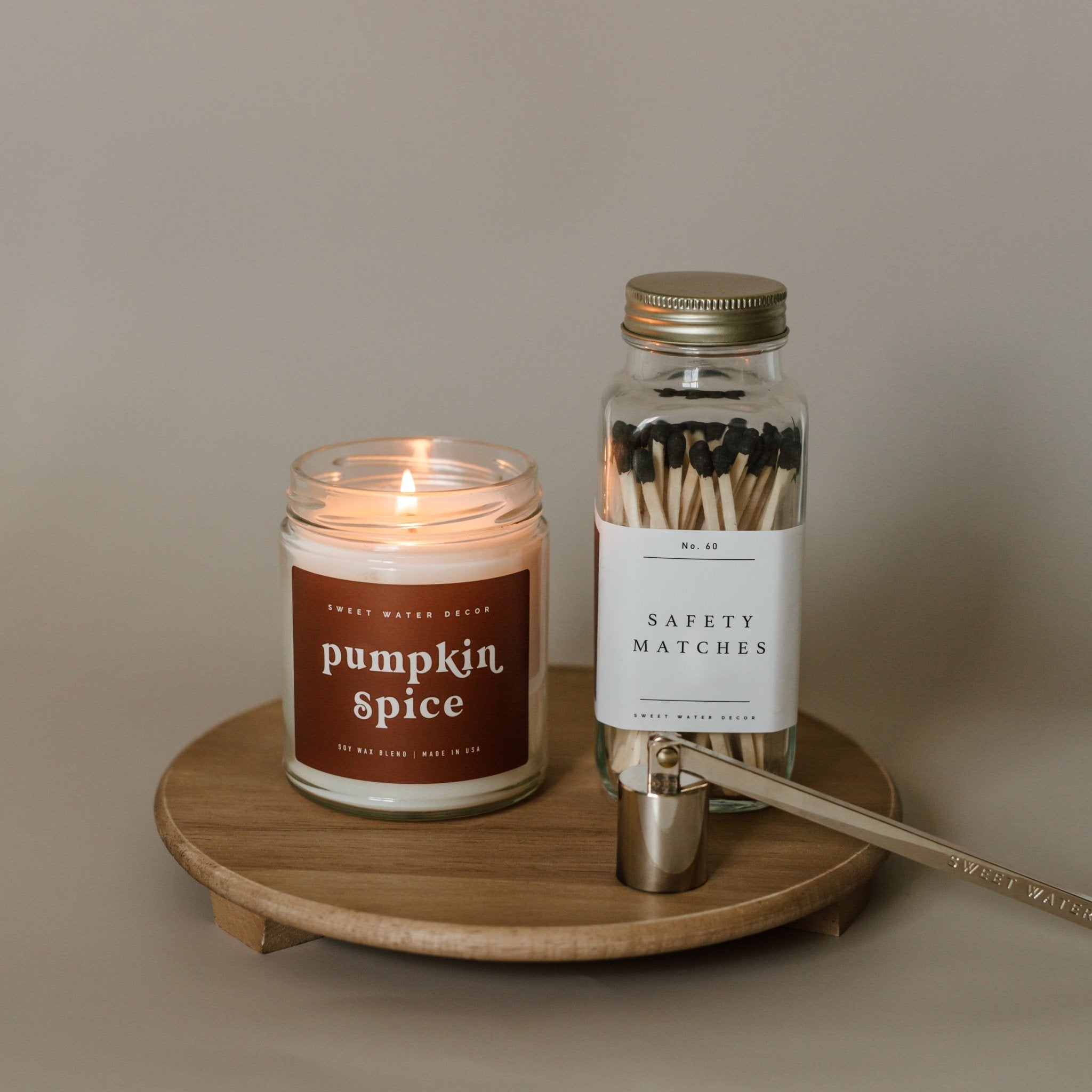 Black Tip Safety Matches - 60 Count, 3.75" White Cliff Studio Candles and Candle Accessories