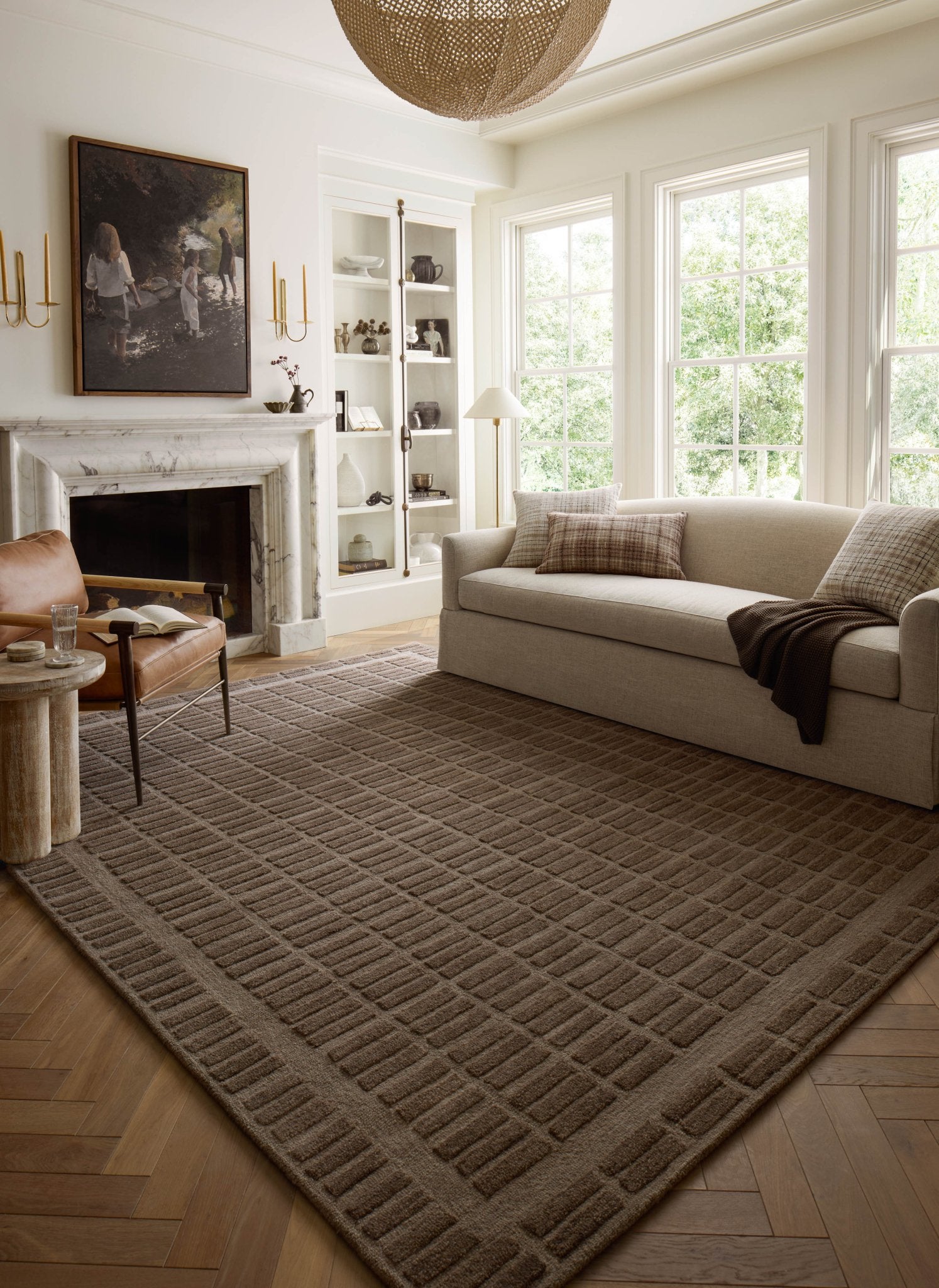 Chris Loves Julia x Loloi Bradley Cocoa / Cocoa Rug
