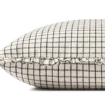 Chris Loves Julia x Loloi Dinah Ivory / Black 18'' x 18'' Cover w/Down Pillow