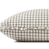 Chris Loves Julia x Loloi Dinah Ivory / Black 18'' x 18'' Cover w/Down Pillow