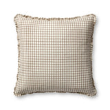 Chris Loves Julia x Loloi Dinah Ivory / Earth 22'' x 22'' Cover w/Down Pillow
