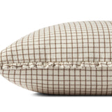 Chris Loves Julia x Loloi Dinah Ivory / Earth 22'' x 22'' Cover w/Down Pillow