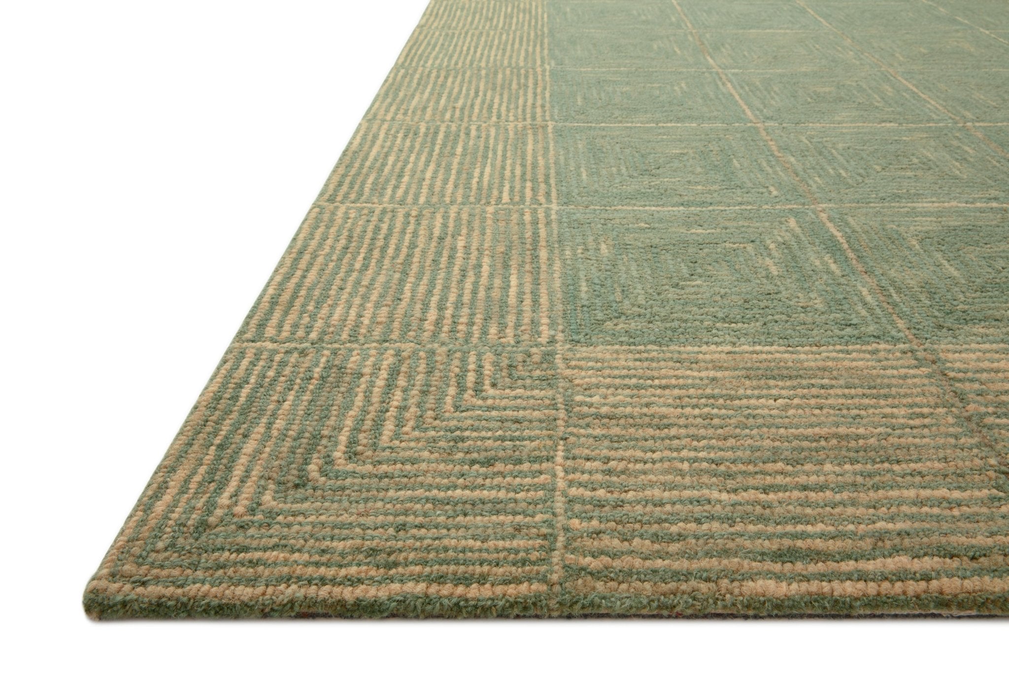 Chris Loves Julia x Loloi Francis Green / Natural Rug