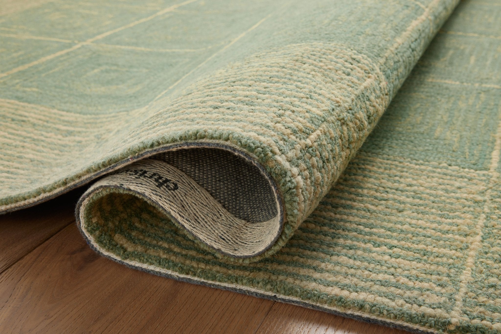 Chris Loves Julia x Loloi Francis Green / Natural Rug