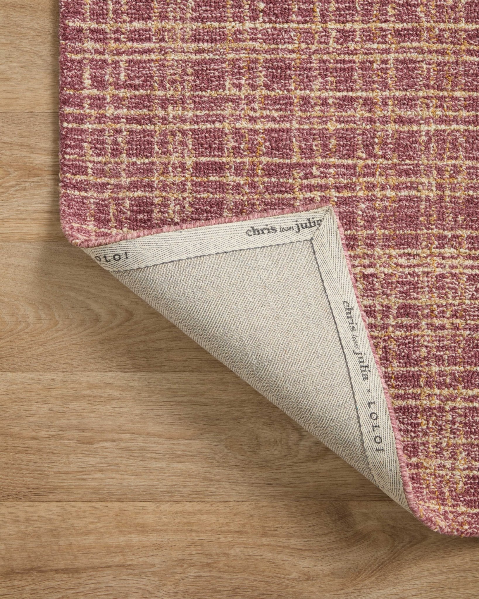 Chris Loves Julia x Loloi Polly Berry / Natural Rug