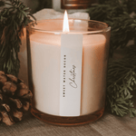 Christmas Soy Candle - Tinted Glass Jar - 12 oz White Cliff Studio Candles and Candle Accessories