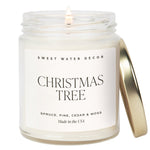 Christmas Tree Soy Candle - Clear Jar - 9 oz White Cliff Studio Candles and Candle Accessories