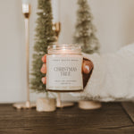 Christmas Tree Soy Candle - Clear Jar - 9 oz White Cliff Studio Candles and Candle Accessories