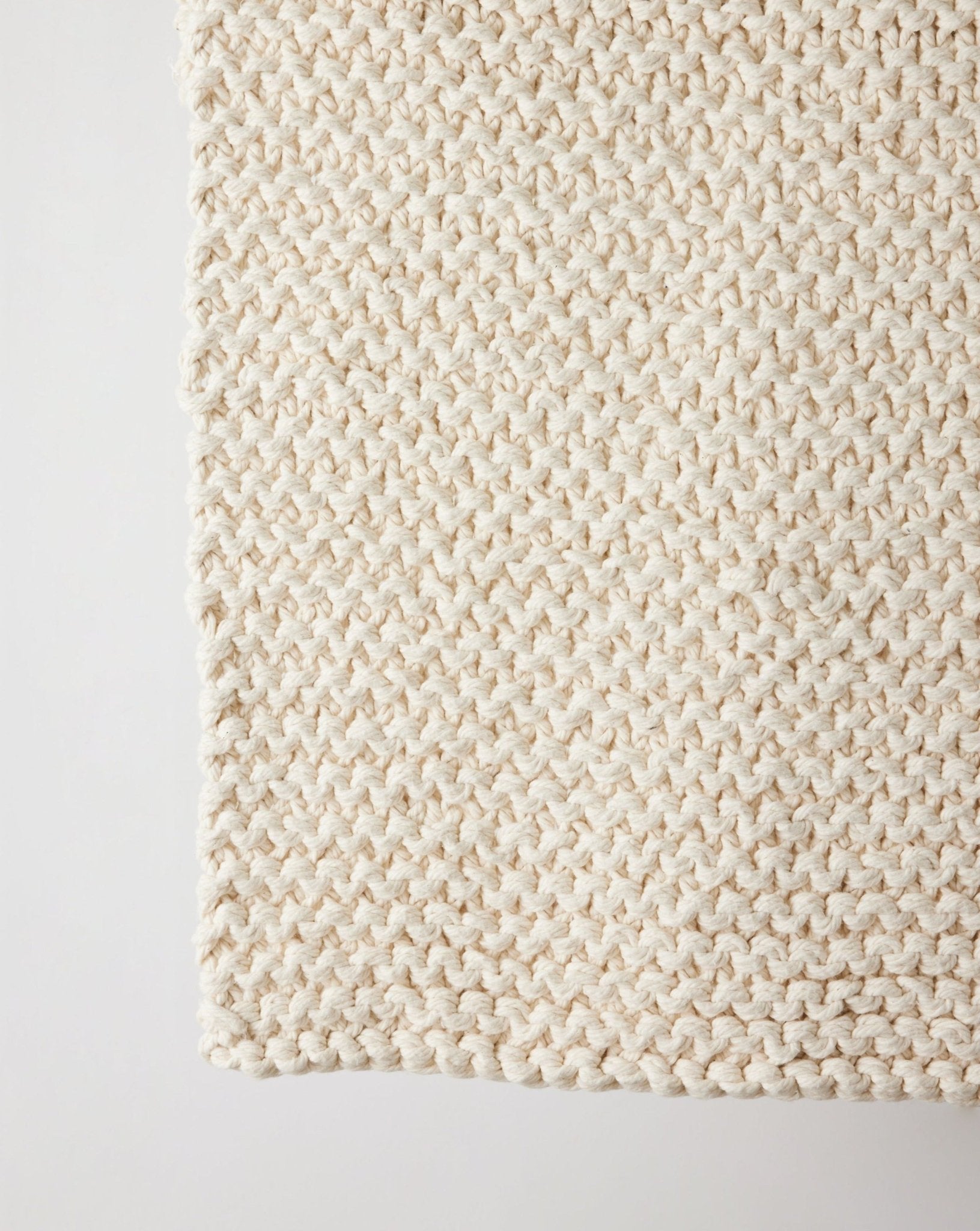 Chunky Ecru Hand - Loomed Mat