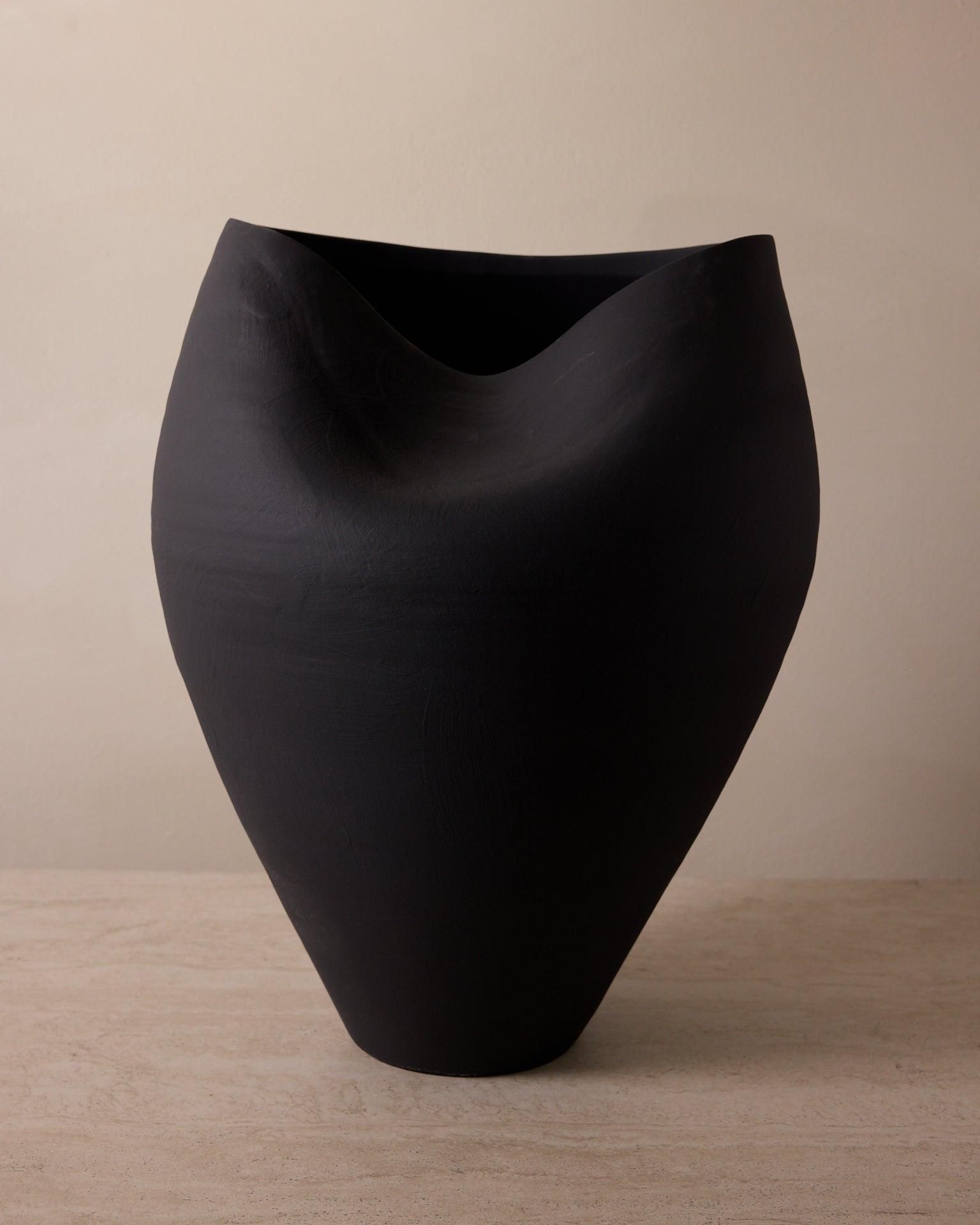 Delamo Ceramic Vase - 17" Large Decorative Vessel