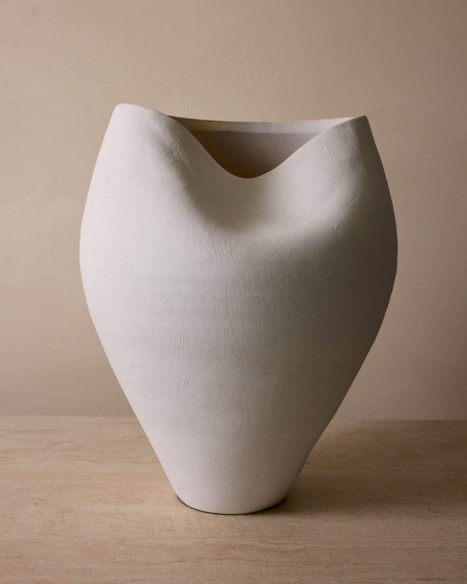 Delamo Ceramic Vase - 17" Large Decorative Vessel