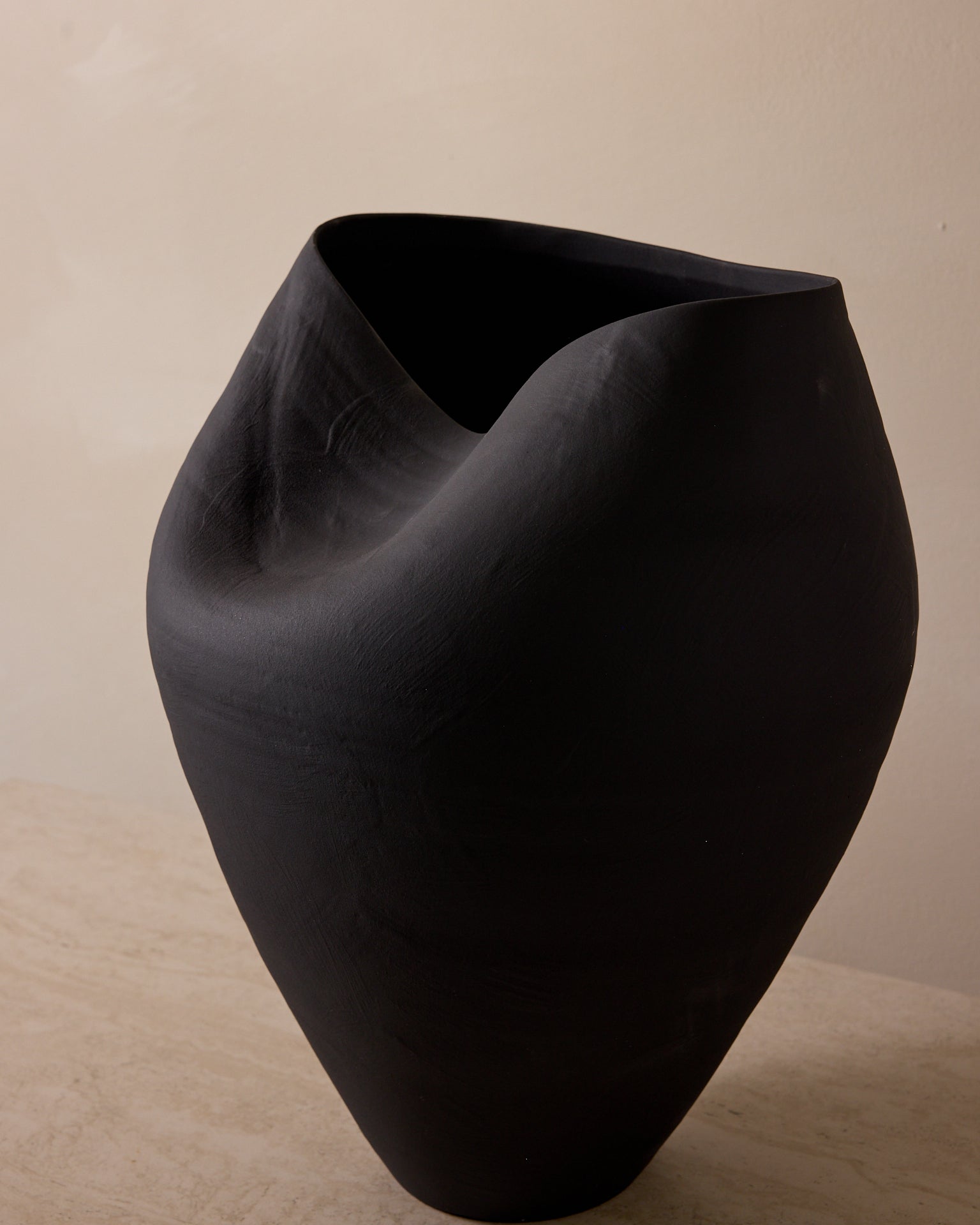 Delamo Ceramic Vase - 17" Large Decorative Vessel
