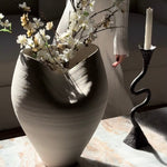 Delamo Ceramic Vase - 17" Large Decorative Vessel White Cliff Studio Vases and Jars