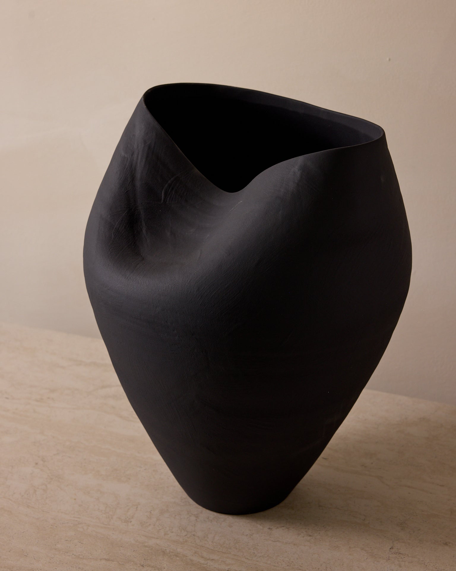 Delamo Ceramic Vase - 17" Large Decorative Vessel