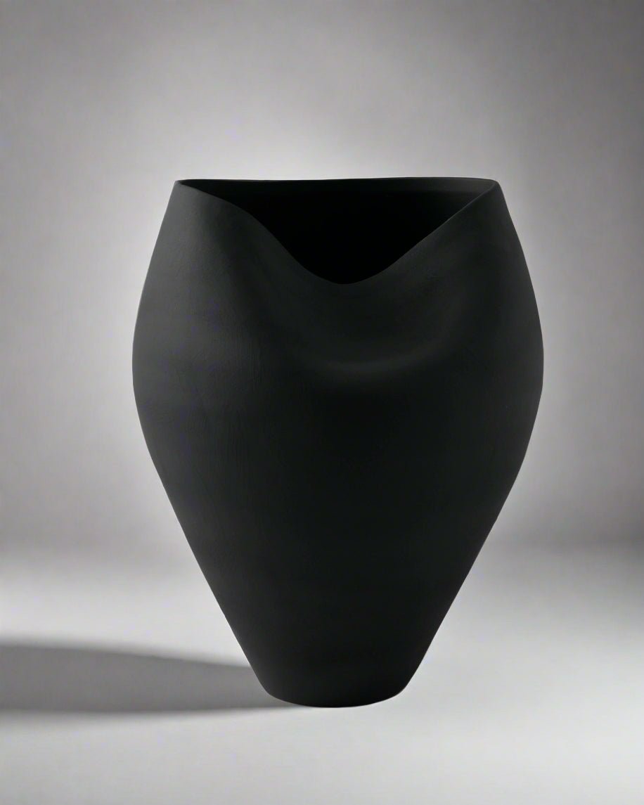 Delamo Ceramic Vase - 17" Large Decorative Vessel