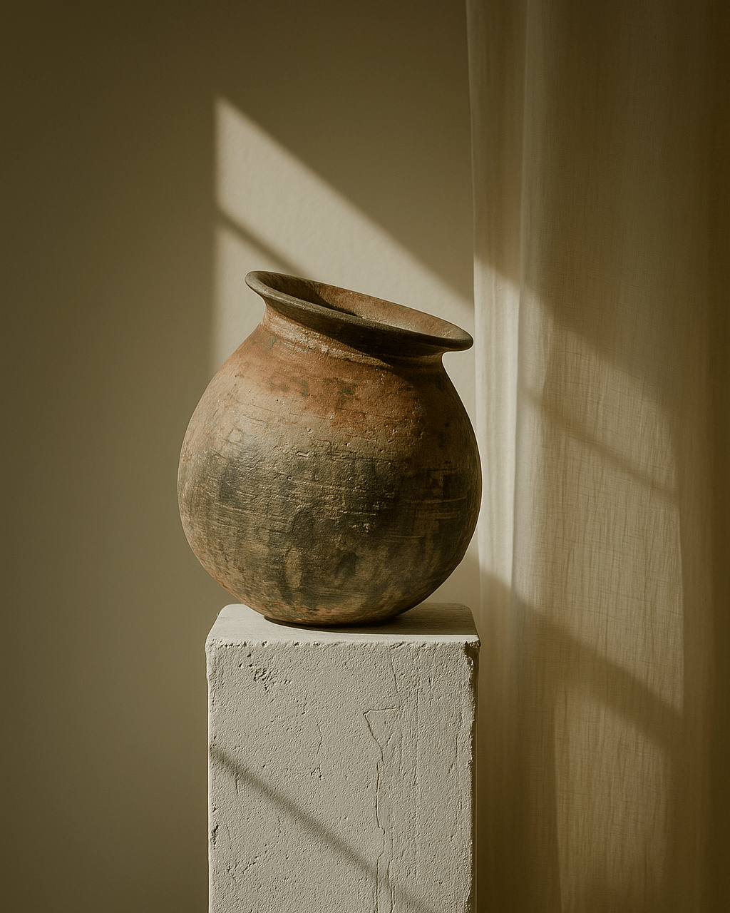 Durango Handcrafted Brown Rustic Vase - 9.4" x 10.2"