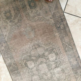 Esmeralda 2.5' x 5' Brown Vintage Runner Rug