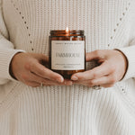 Farmhouse Soy Candle - Amber Jar - 9 oz White Cliff Studio Candles and Candle Accessories