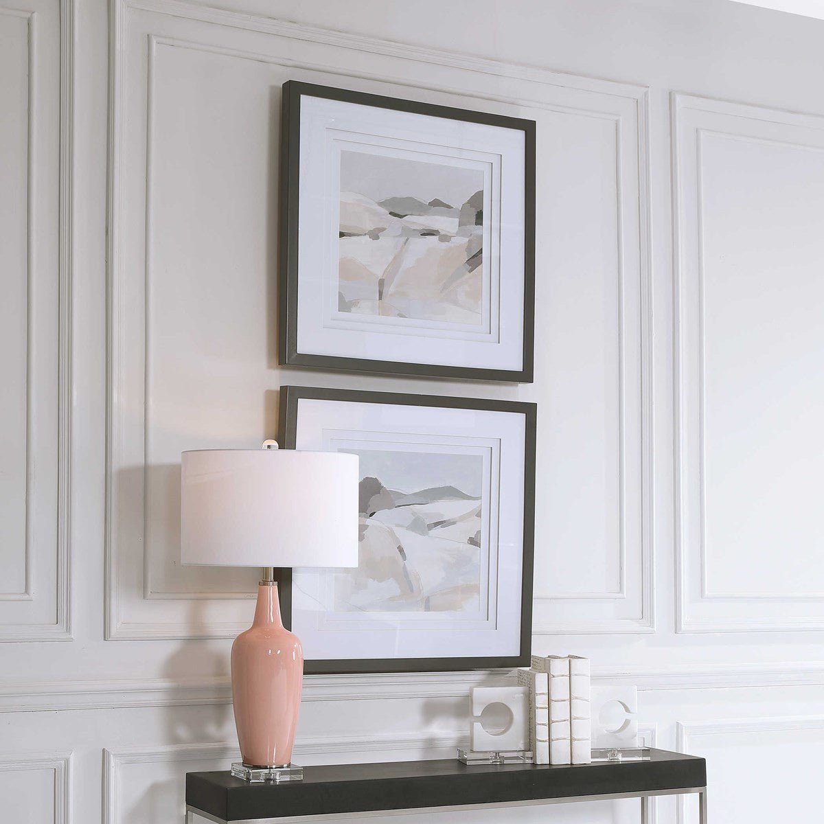 Rocky Mountains Landscape Framed Art Prints - Set of 2 White Cliff Studio Landscape Art