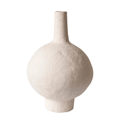Decorative Handmade Paper Mache Vase White Cliff Studio Vases and Jars